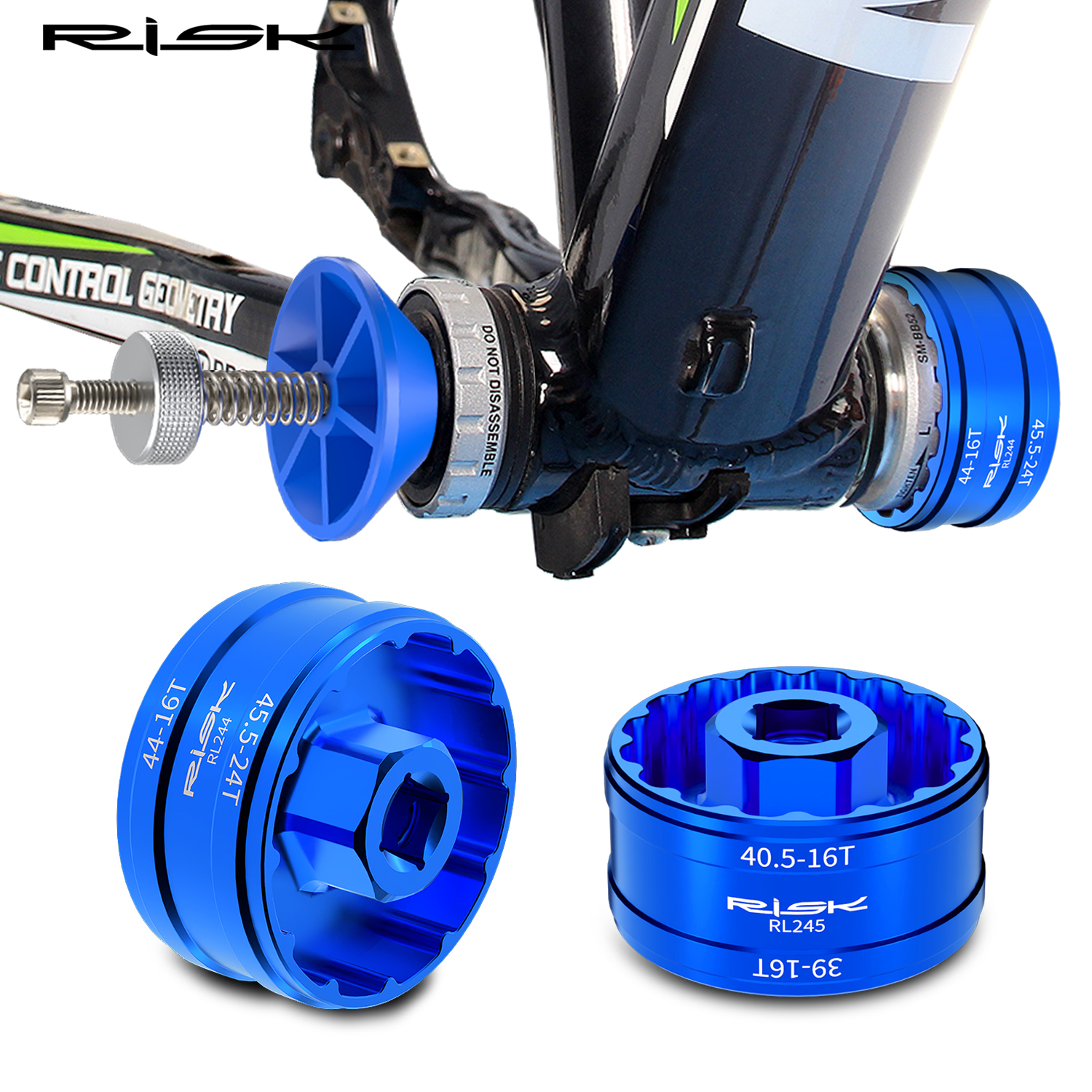 Risque vélo vélo BB support inférieur roulement outil de retrait clé à cliquet pour BB44 BB45.5 BB39 BB40.5