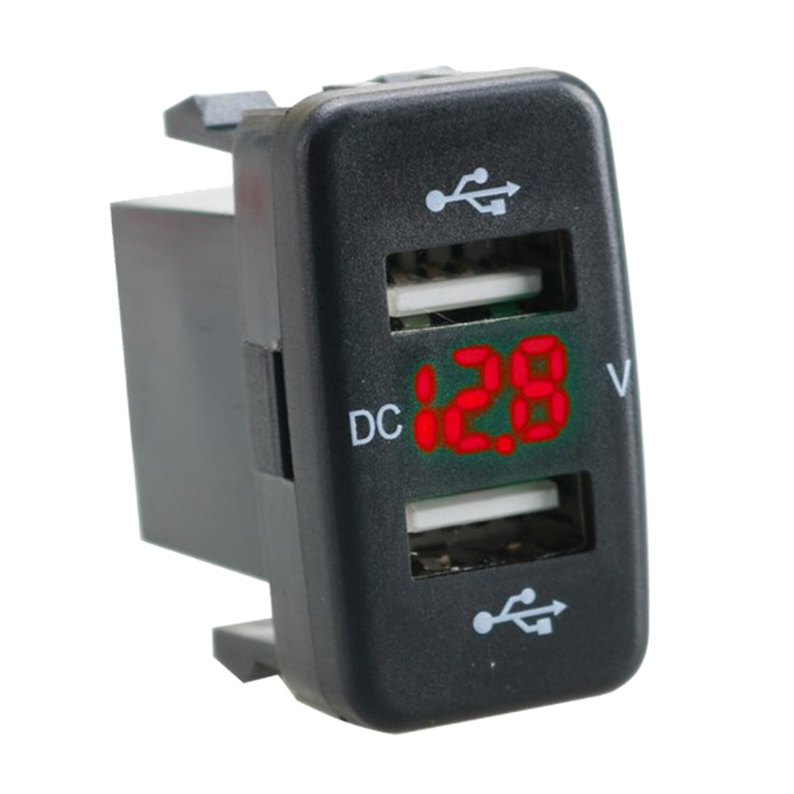 12-24V Mini Dual Usb Autolader Digitale Power Adapter Compatibel Voor Toyota