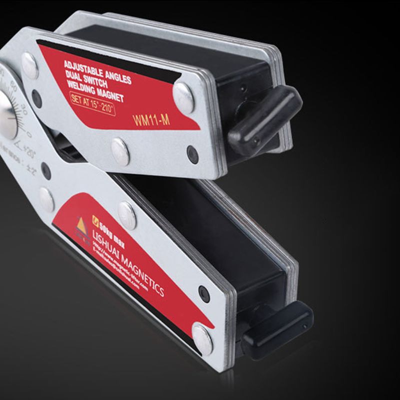 WM11 15-210 Graden Op/Off Verstelbare Hoeken Lassen Magneet/Schakelbare Neodymium Magnetische Lassen Houder S/M Maat