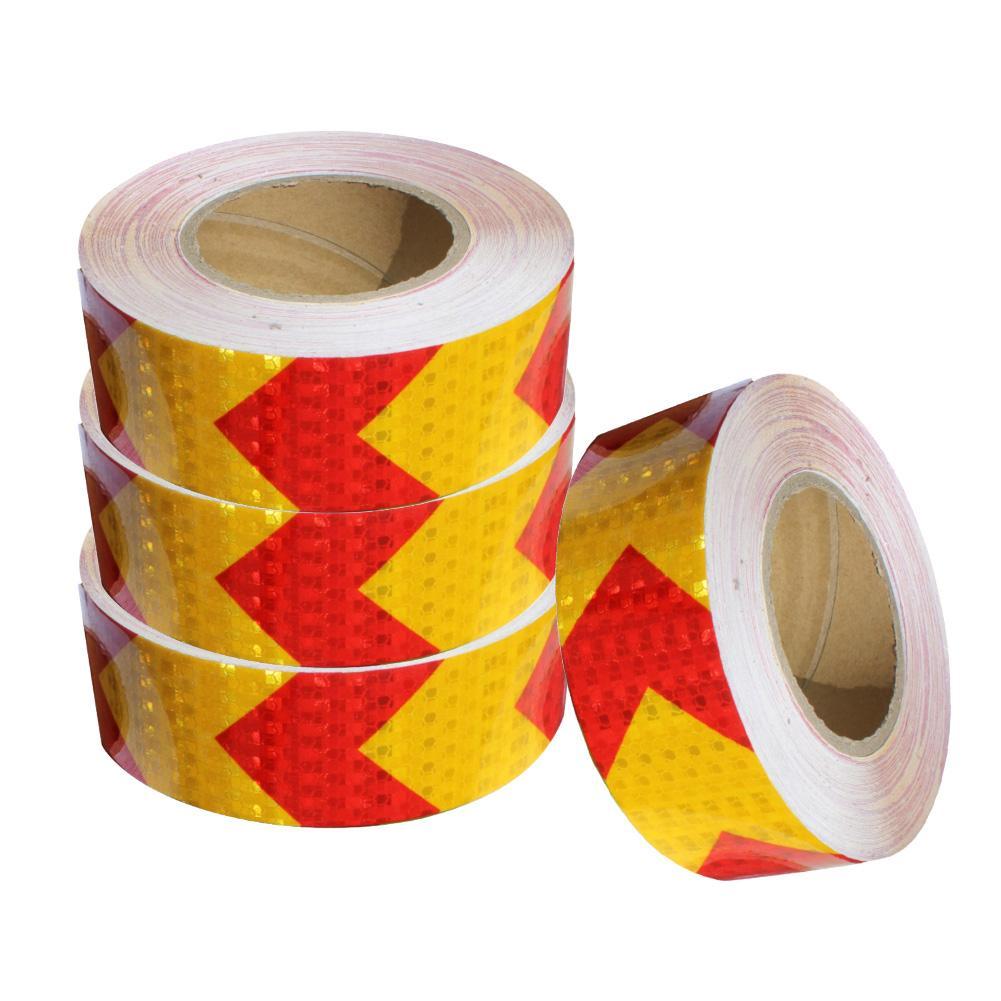 Safety Traffic Arrow Warning Reflective Night Stripe Sticker Roll Adhesive Tape