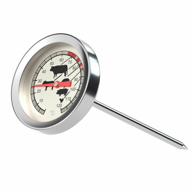 Stainless Steel Instant Read Probe Thermometer BBQ Food Cooking Meat Milk Gauge