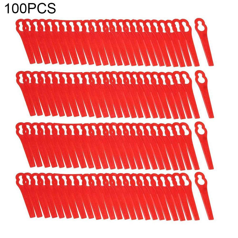 100pcs Plastic Blade Cutter Replace For Trimmer Garden Lawn Mower Strimmer Blade Stihl-PolyCut 2-2 Cordless Grass Garden Crop