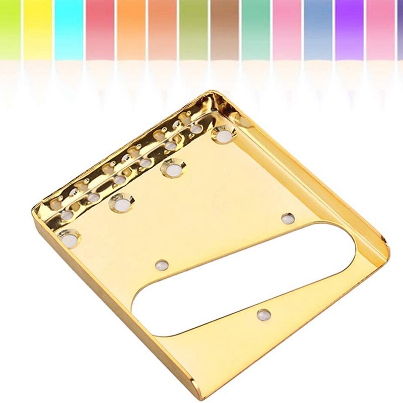 Placa de puente de guitarra para guardabarros Telecaster, pastilla de guitarra eléctrica, accesorios de repuesto (oro) 85,5mm