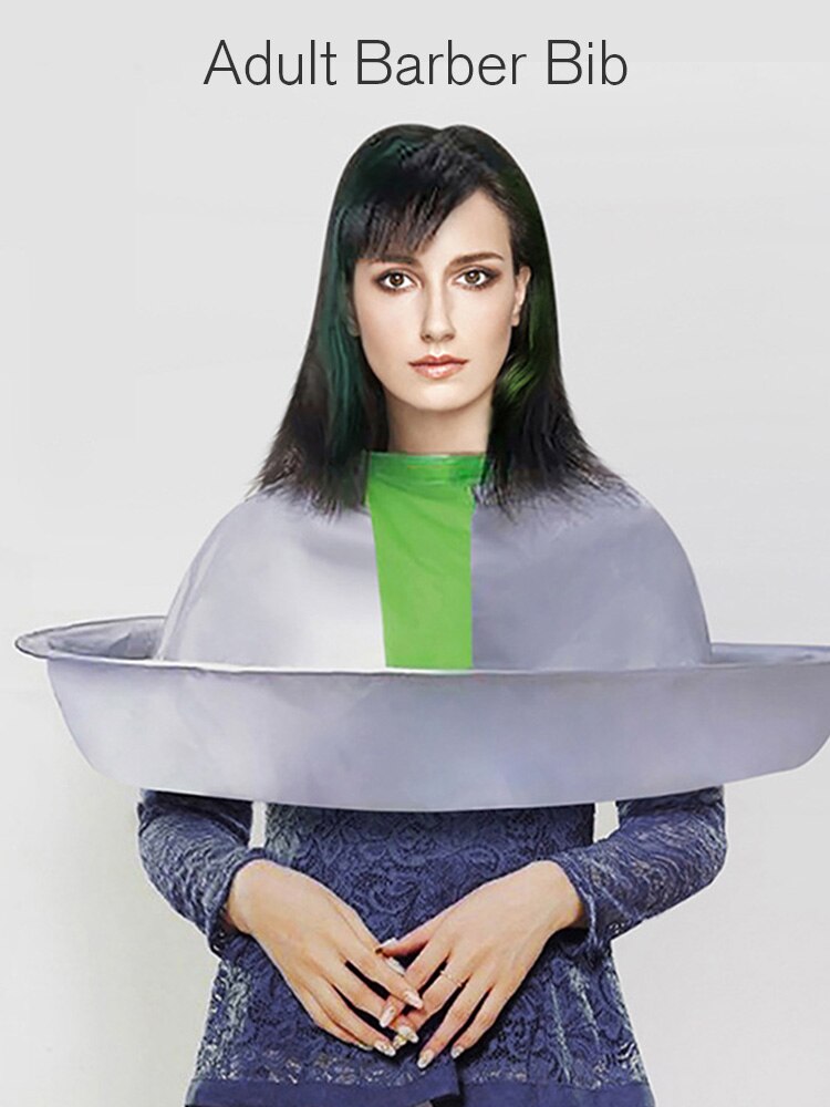 Cape de coiffeur pour permanente et teinture, coupe de cheveux, châle, stockage des déchets, Durable, facile à ranger, parfait pour les Salons de coiffure à domicile