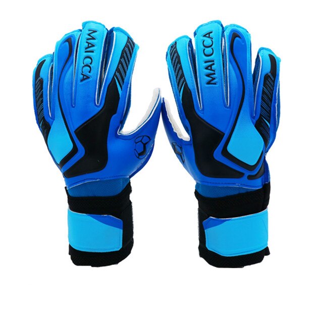 Outdoors Futbol Sports Entry-level Children/Adult Goalkeeper Gloves Goalkeeper Football Non-slip Gloves Soccer -40: Blue Size 6