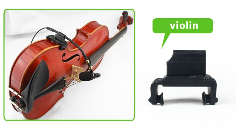 Music Instrument Microphone Condenser Violin Microfone for Shure AKG Samson Wireless System XLR Mini Transmitter