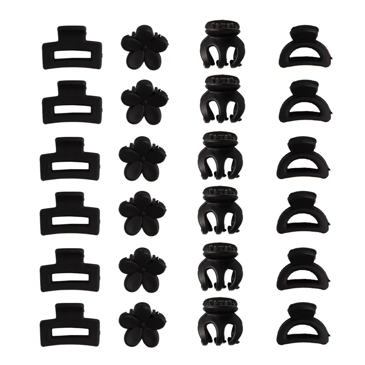 8/6 unids/set de pinzas para el cabello negras, pinza para el cabello acrílica , pasador, pinza para el pelo, tocado para mujeres y niñas, accesorios para el cabello