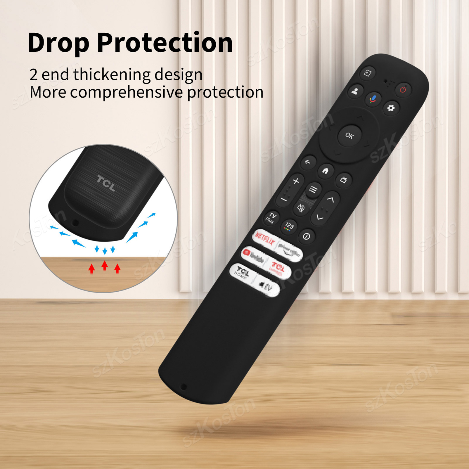 Silicone TV Remote Case for Smart TV TCL Control Protection Cover for RC813 RC923 FMB3/RC902V FMR1 FMR4 FMR5 Remote