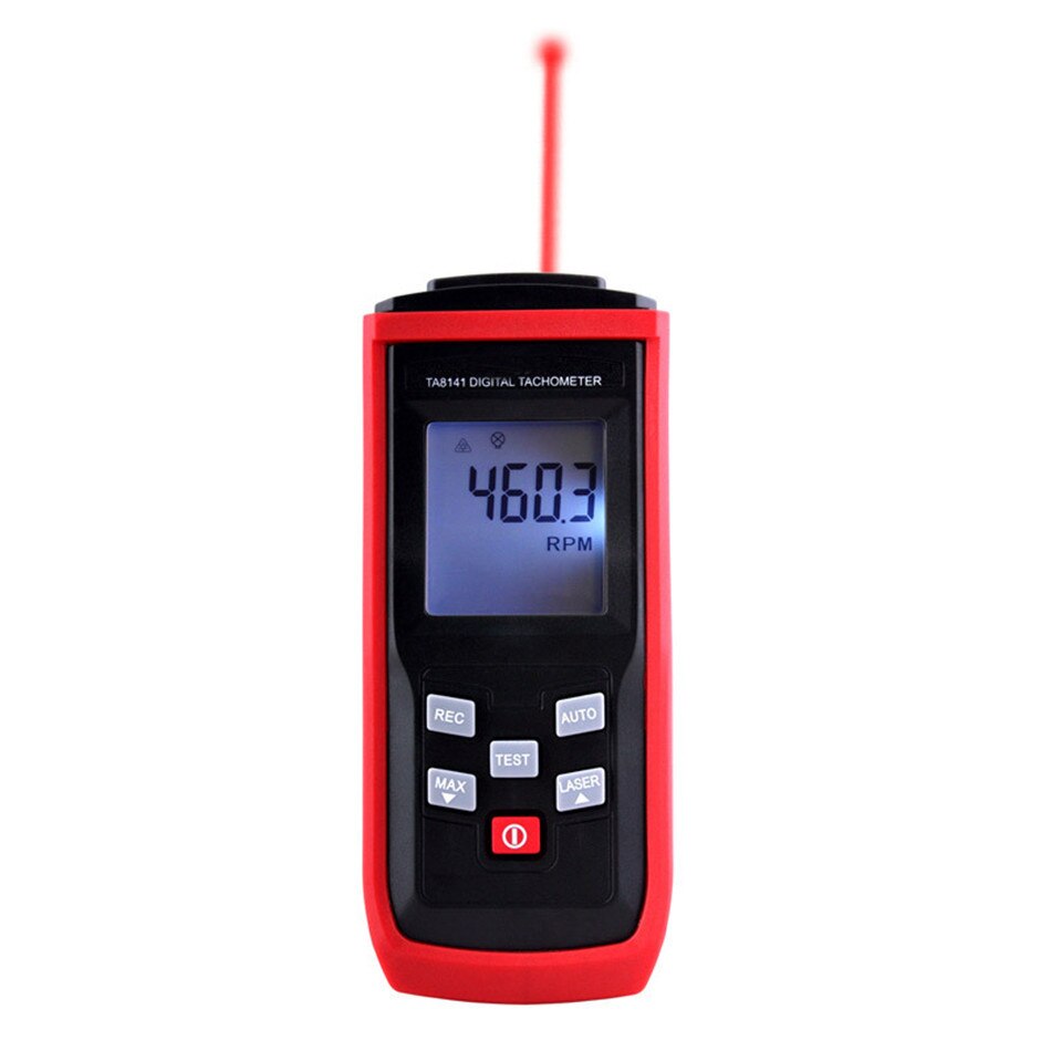 Digital Tachometer Tach RPM Handheld Non-Contact Tester Measuring Device Tool High Performance 2.5~59,999RPM