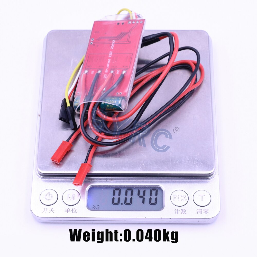 1PC Dual Way Bidirectional 20A ESC 6V-12.8V Brushed ESC Speed Controller+380 Motor for DIY RC Boat Tank Model Controlling Parts