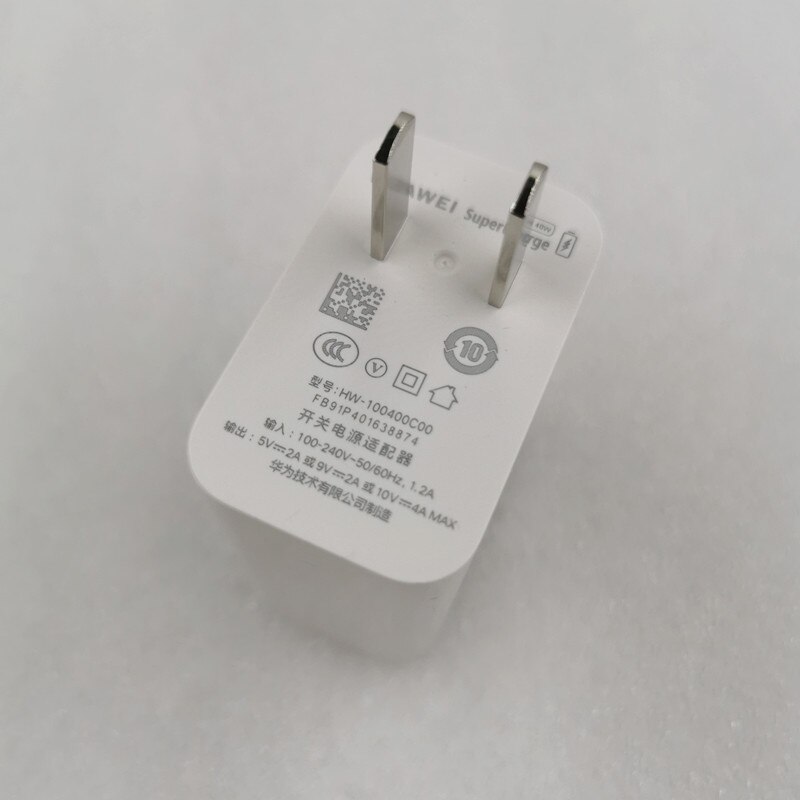 Huawei Charger 40W Original 10V4A EU US UK Supercharge Adapter 5A USB type c cable for P50 P40 P30 Mate 40 30 Pro Honor 50 X20: US charger only