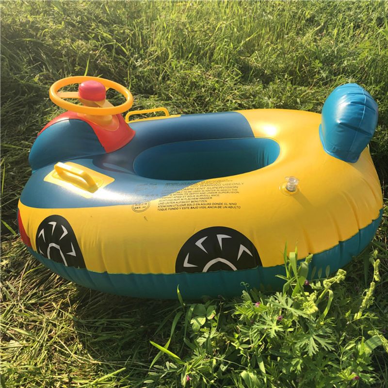 Auto Vormige Opblaasbaar Zwembad Float Boot Zwembad Drijft Voor Peuter Infant Jongens Meisjes Duurzaam Pvc Beach Party Zwembad