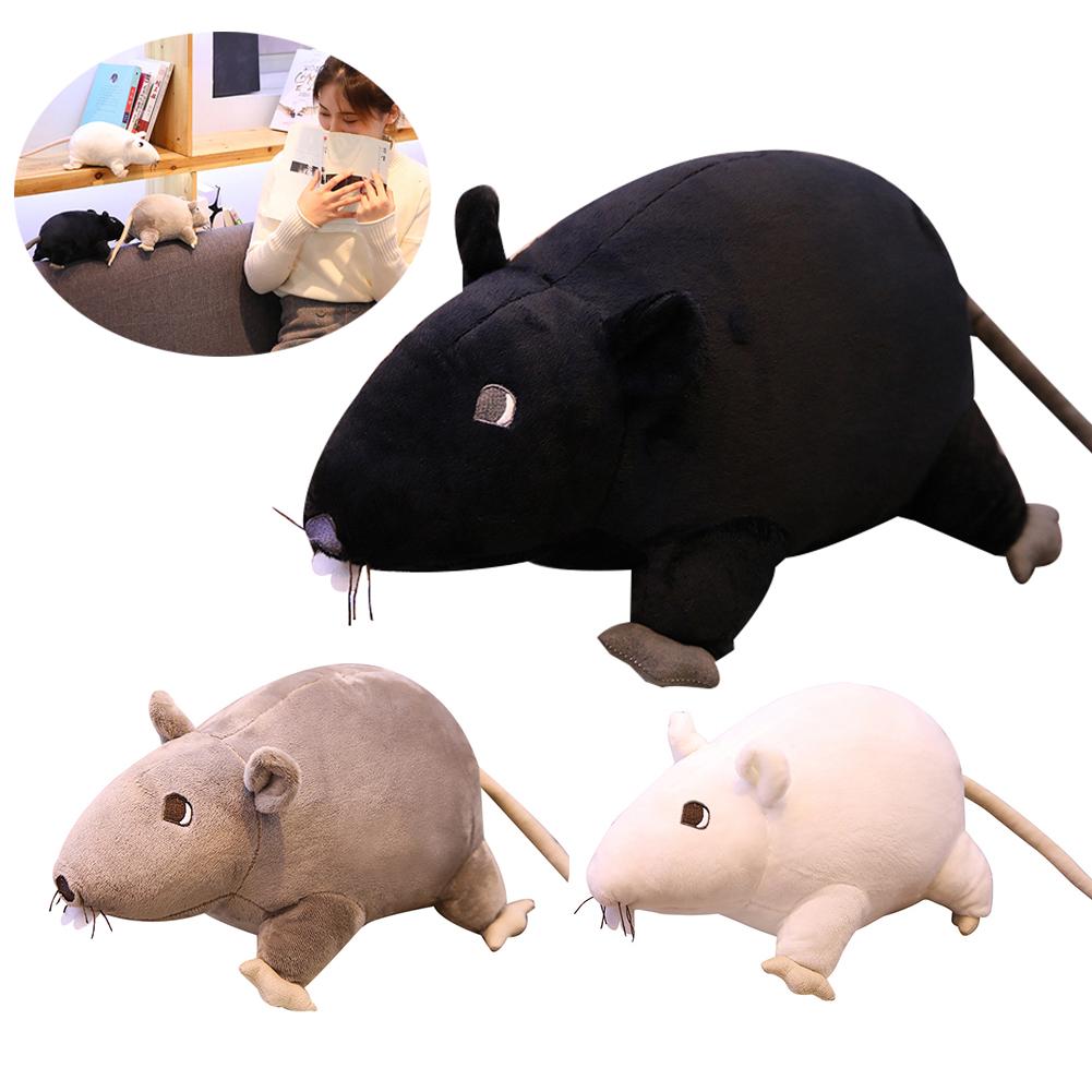 Gesimuleerde Knuffel 3D Muis Rat Animal Zachte Pluche Pop Speelgoed Sofa Couch Home Decor Jaar Cadeau
