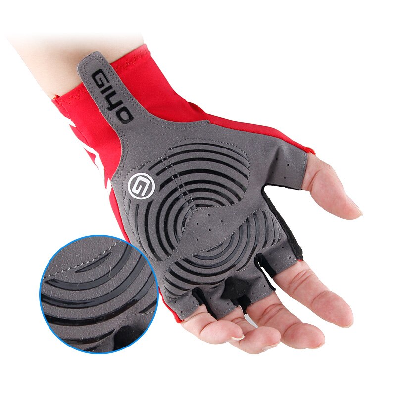 Giyo-Guantes de ciclismo de medio dedo para hombre y mujer, de gel para deportes de carreras, equipo de bicicleta de carretera para ciclismo de montaña