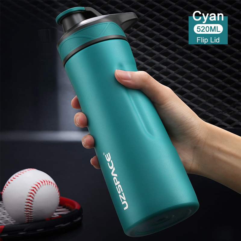 UZSPACE Thermos Stainless Steel Vacuum Flask Cup Portable Leakproof Travel Mug 2 Style Lid Thermo Bottle With Handgrip