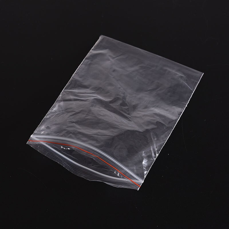 500 Stks/pak Sieraden Ziplock Zip Rits Lock Hersluitbare Plastic Poly Clear Opbergzakken Dikte 4x 6/5x 7/ 6x 9/7x10cm