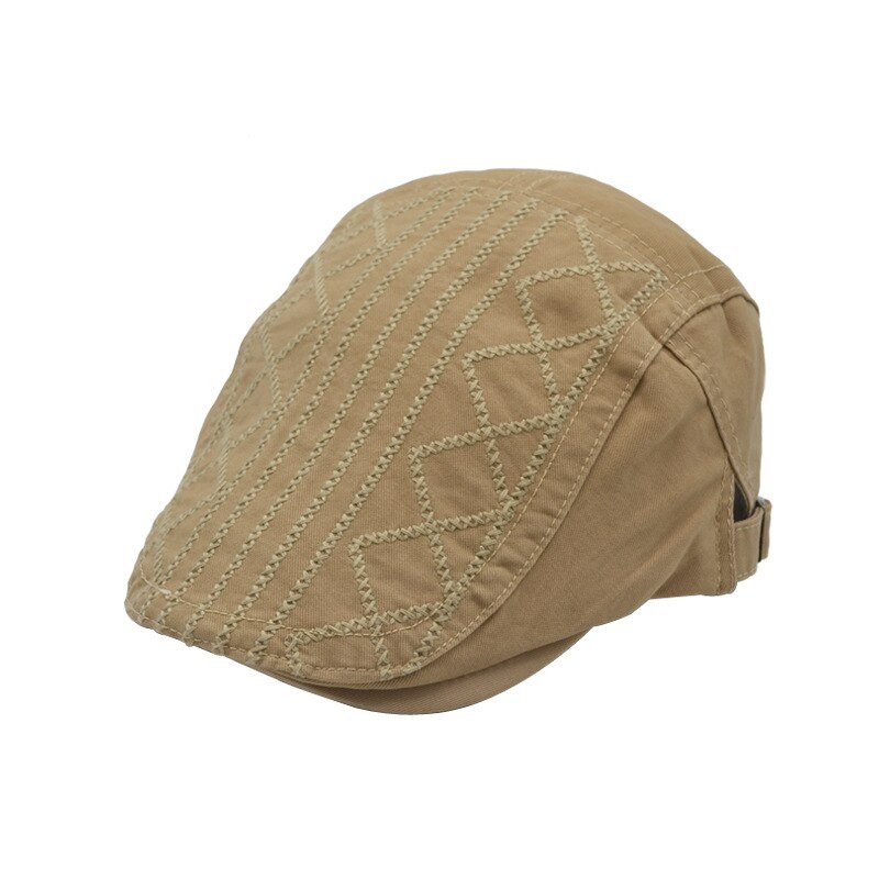 de verano de deportes al aire libre gorras tipo boina para hombres casuales de las mujeres gorros Bordado de letras sombreros de sol gorra tapa: Caqui