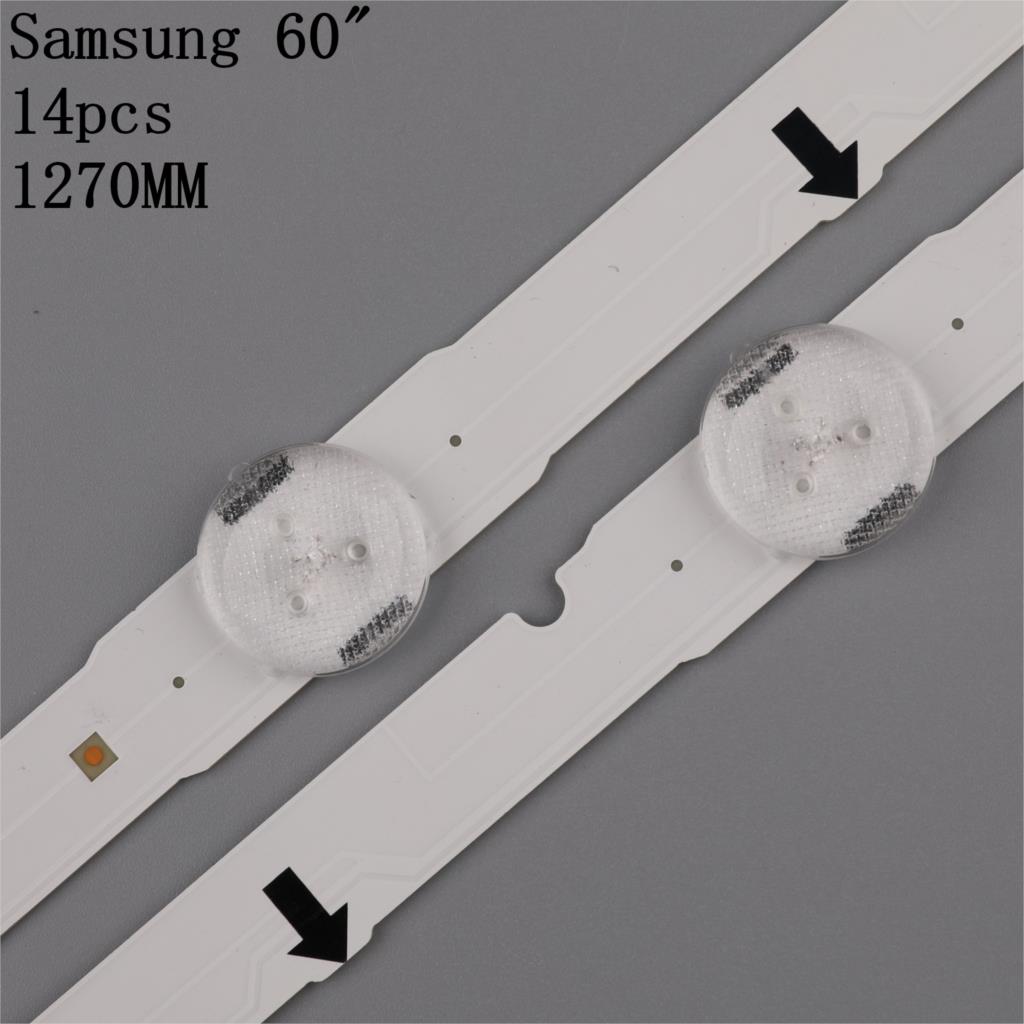 14 teile/satz LED-hintergrundbeleuchtung streifen für UE60H6250 UE60H6300 UE60H6200 UN60H6350 UE60H6270 UE60H6300 UE60J6240 D4GE-600DCA-R2 600DCB-R2
