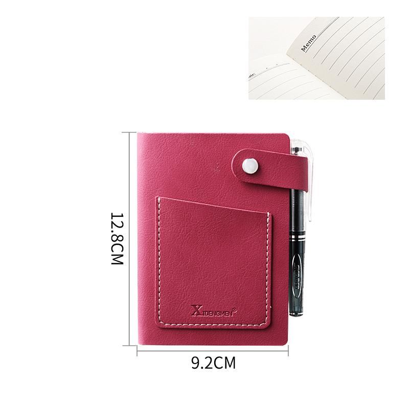 Portable Mini Pocket Notebook A7 Blank Hand Drawing Student Stationery Portable Diary Journal Notebooks Writing Pads: Red