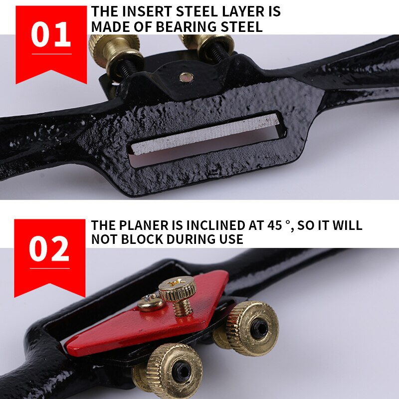 1PC 9 pouces bois rabot Machine Mini main fer rabot outil Portable travail du bois plat oiseau rabot outils