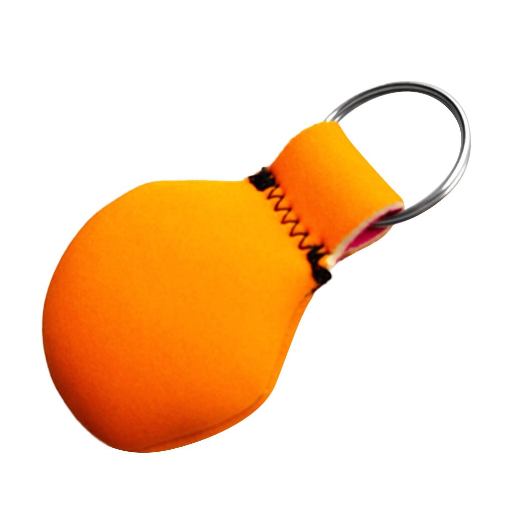 1 Pcs 9.5 Cm Neopreen Ronde Bal Drijvende Sleutelhanger Voor Marine Varen Yachting Zeilen Surfen Sleutelhanger Key Ringen Watersport: Orange