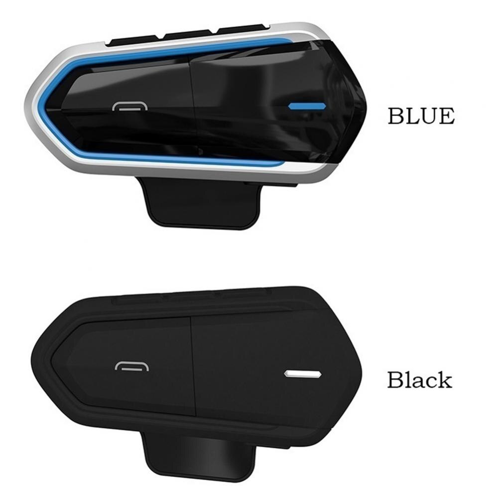 Kit Mains Libres Moto Bluetooth V4.1 - Casque Hi-Fi Avec Télécommande, Appels Et Musique - Noir