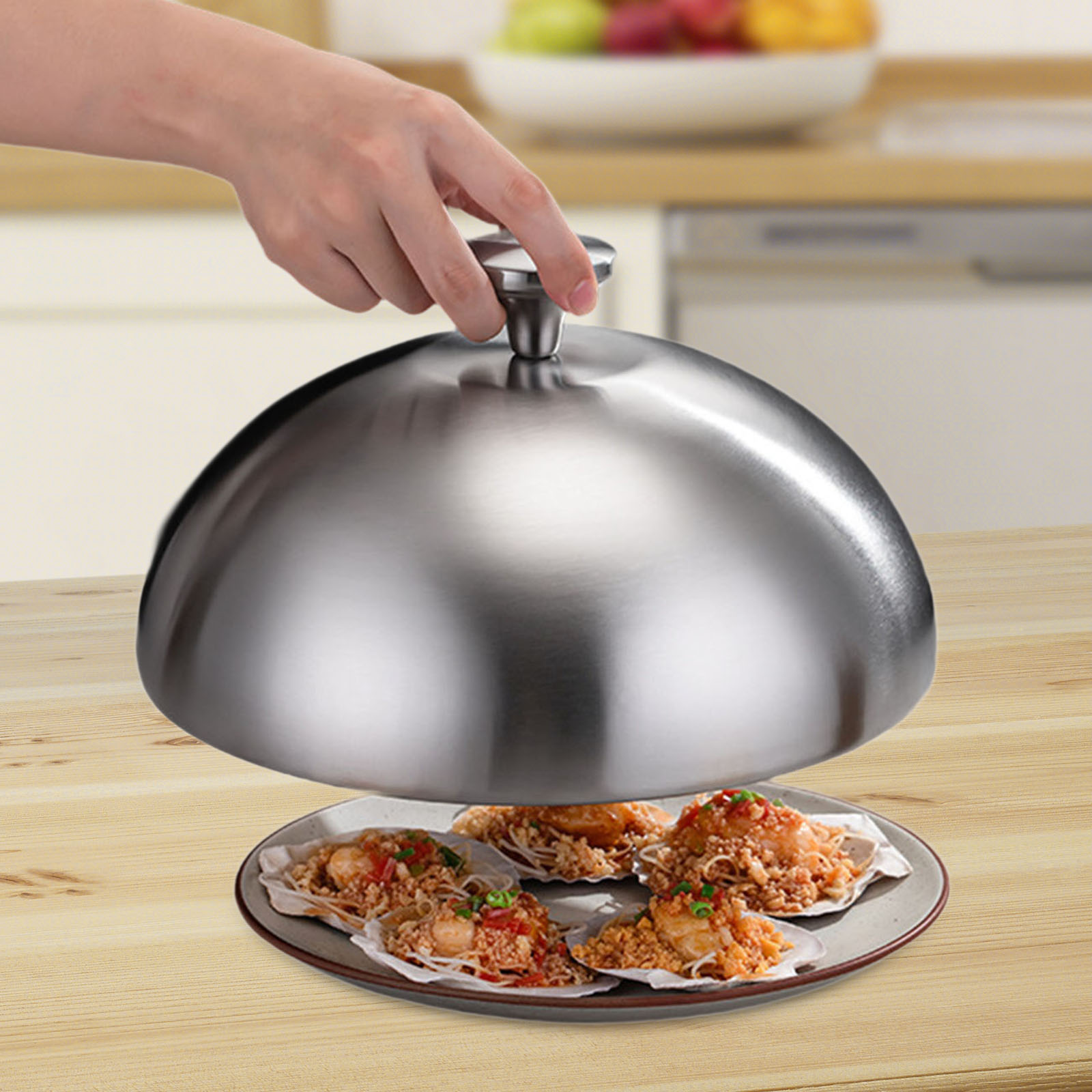 Burger Cover Universal Grilling Heavy Duty Stainless Steel Cheese Melting Cover for Teppanyaki Hamburger Steaming Outdoor BBQ