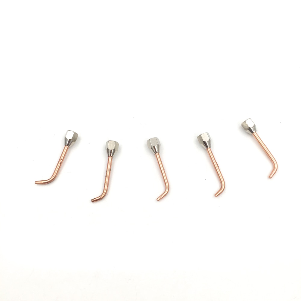 La pequeña antorcha de gas de soldadura con 5 puntas y manguera doble Flexible para soplete de oxígeno acetileno y 5 uds. Varillas de soldadura de 25cm