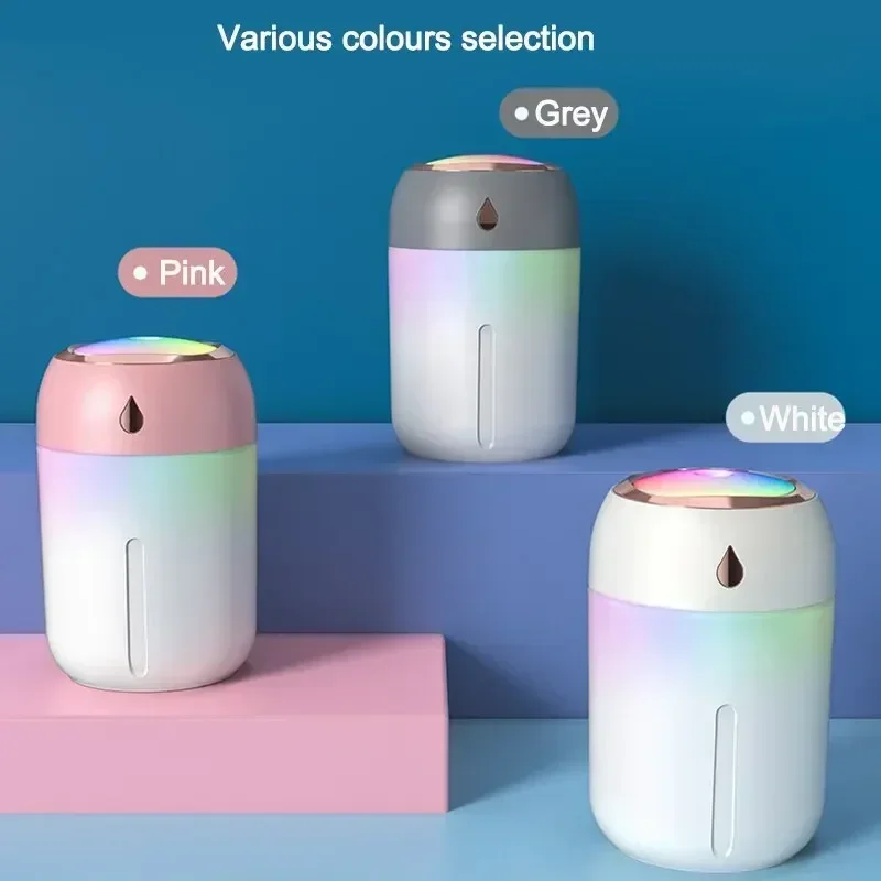 220/330ML Mini Air Humidifier USB Electric Aroma Diffuser Essential Oil Purifier Aromatherapy Mist Maker Lights For Car Home