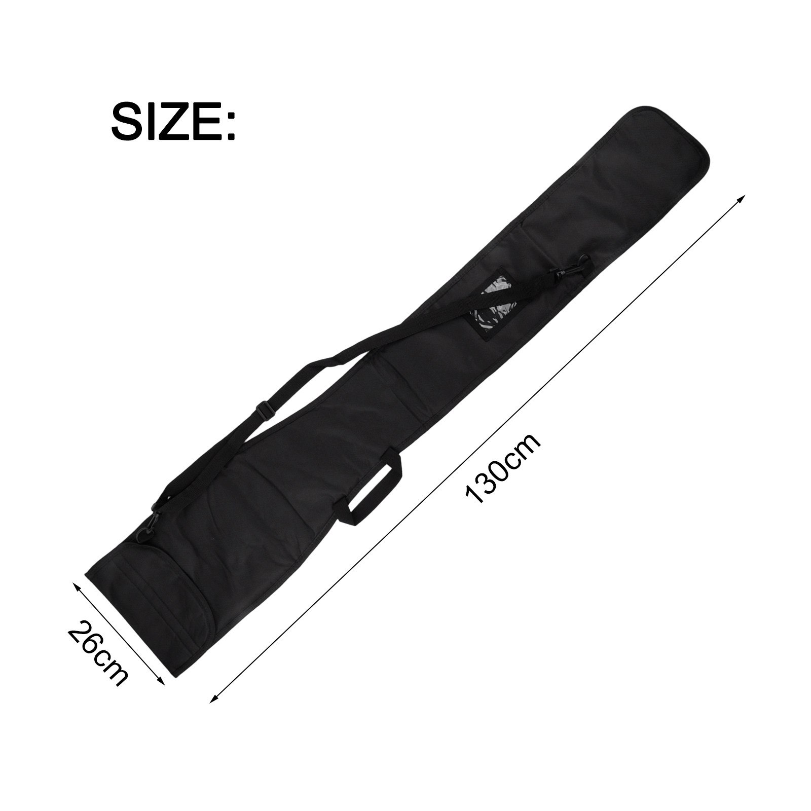 Almacenamiento de viaje 10,2x49,6 pulgadas canoa Paddle Tote plegable Paddle Carrier sujetador cinta cierre divisor interno