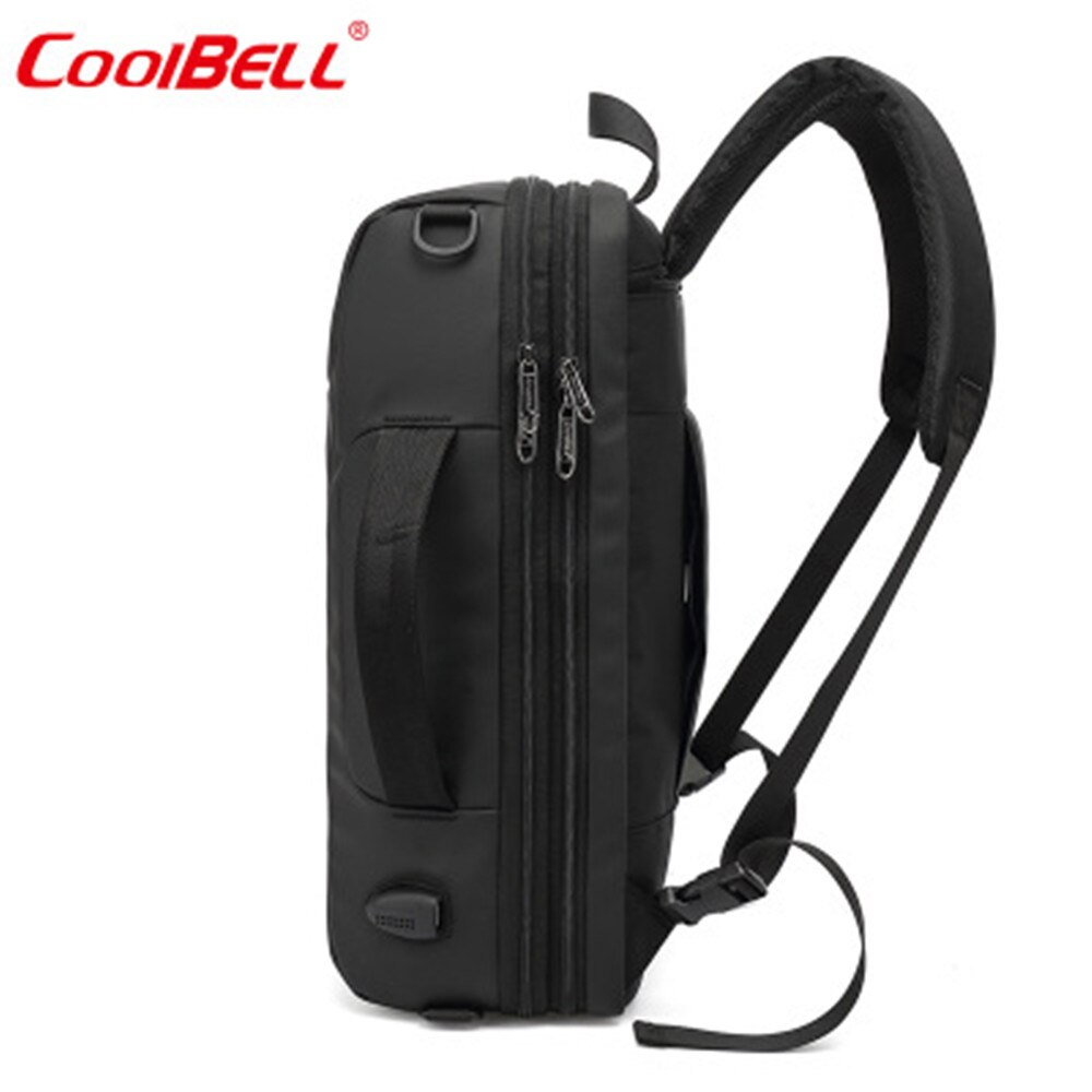 COOLBELL Backpack Travel Business Backpack Shoulder Hand Bag 15.6Inch USB Laptop Backpack Nylon Waterproof Backpack