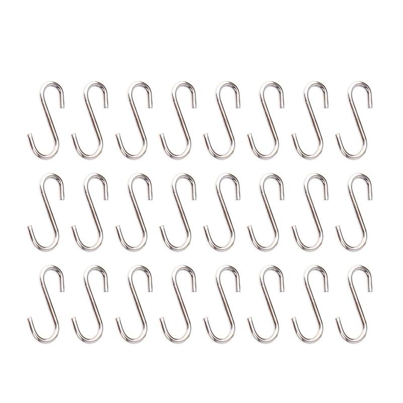200Pcs Hook Portable Durable Lightweight Hanging Hooks S Shape Hooks Mini Hanger for Office