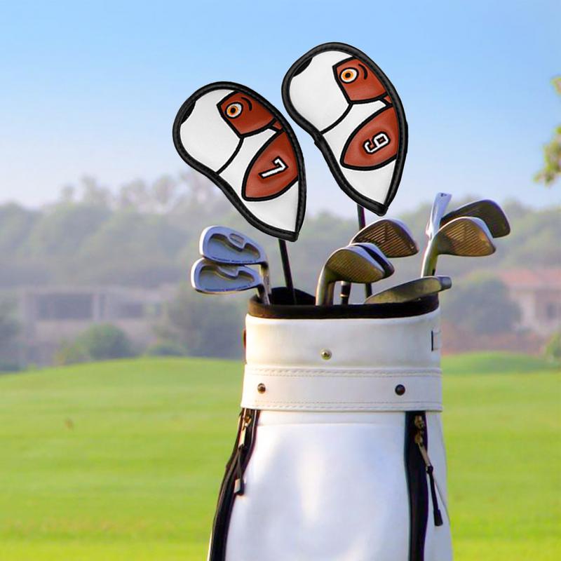 Golf Putter Head Cover Putter Headcovers Golf Putter Headcover PU Leather 10pcs Mallet Putter Covers Golf Accessories Mallet