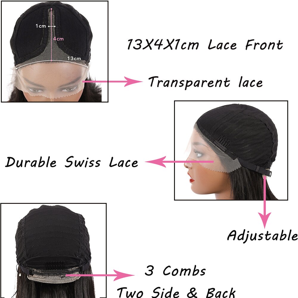 Afro Kinky Curly Lace Front Wig Natural Color SOKU Middle Part Heat Resistant Hair Synthetic Lace Front Wigs For Black Woman