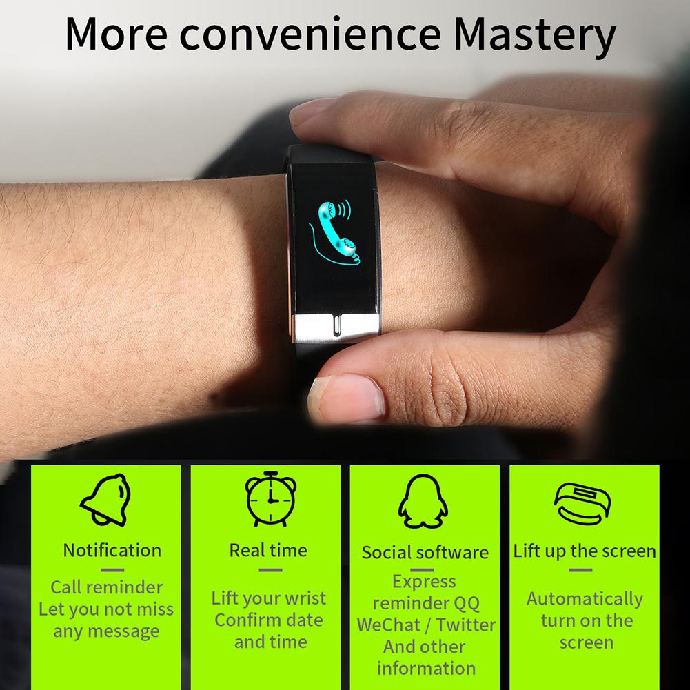 E66 Smart Horloge Mannen Hartslag Horloge Armband Temperatuur Meting Smartwatch Voor Vrouwen Mannen Fitness Tracker