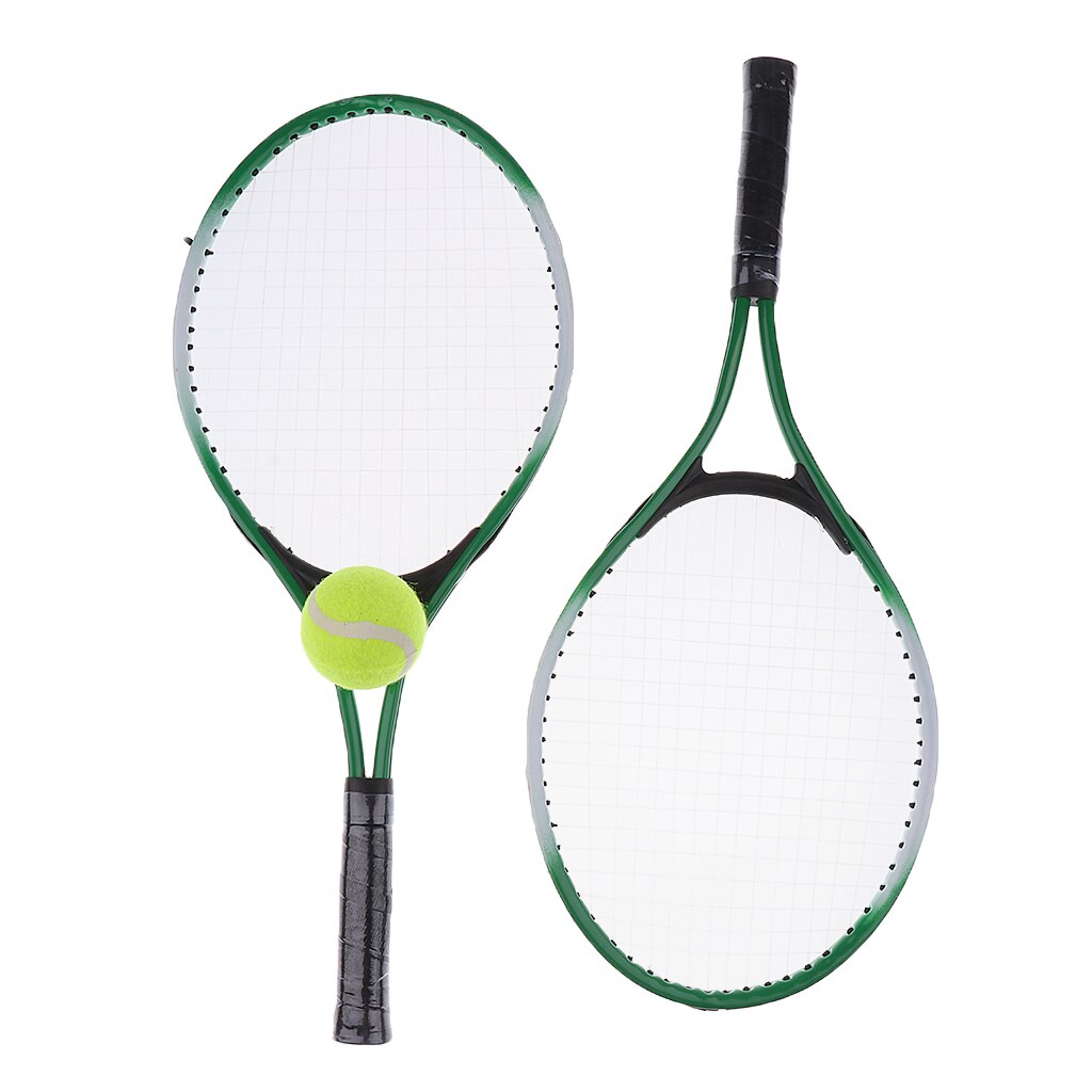 Adult Tennis Racket Set - 2x Tennis Rackets, 1x Racket Cover And