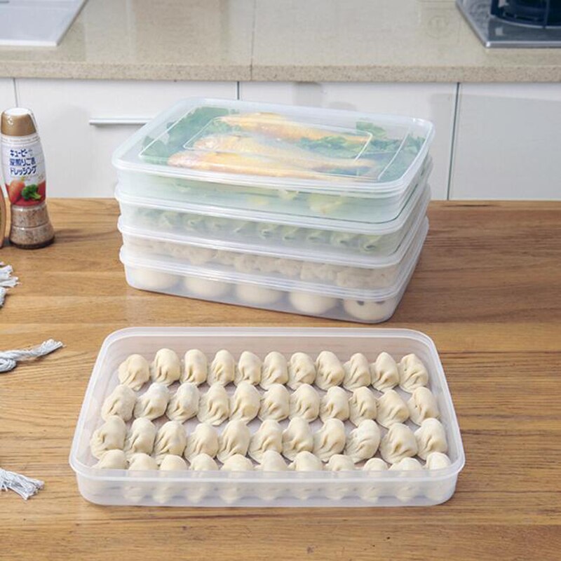 Schowek robić lodówki pojemnik grube plastikowe pudełko jedzenie pierogi konserwacja organizer robić domu ziarna chleb skrzynka organizer robić kuchni