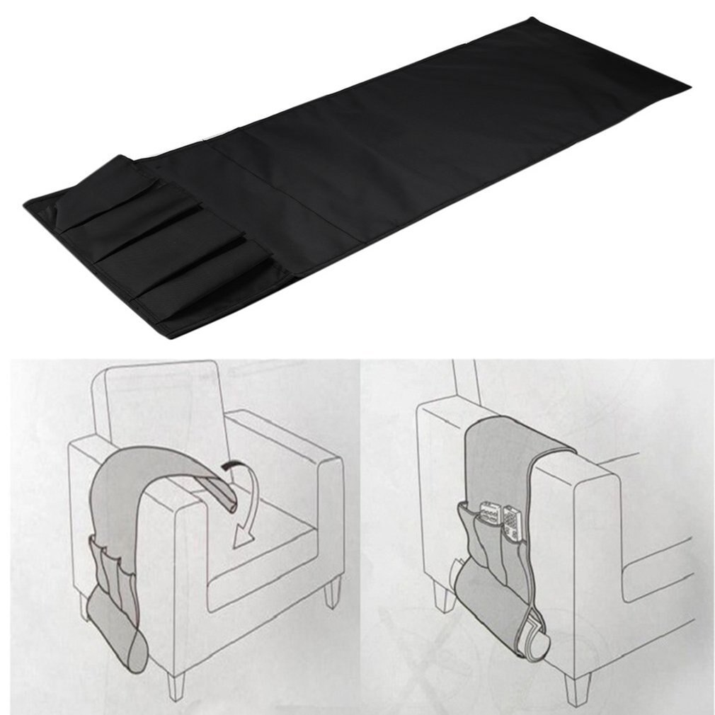 Sofa Couch Storage Bag Chair Armrest Caddy Pocket Organizer Storage Multipockets for Books Phones Remote Controller Bag