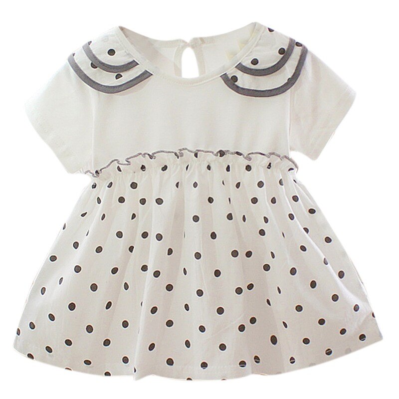 Baby Meisje Jurken Zomer Meisjes Katoen Aardbei Jurk Baby Meisje Mouwloze Effen Kleur Jurk 0-3 Jaar Baby Verjaardag jurk: Beige / 24M