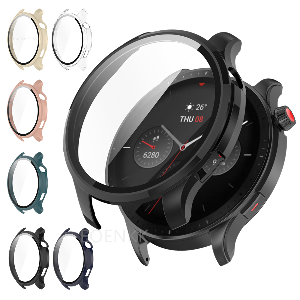 Gehärtetem Glas Bildschirm Schutz Für Xiaomi Amazfit GTR 4 Smartwatch Schutzhülle Für Huami Amazfit GTR 4 fallen Stoßstange Hülse