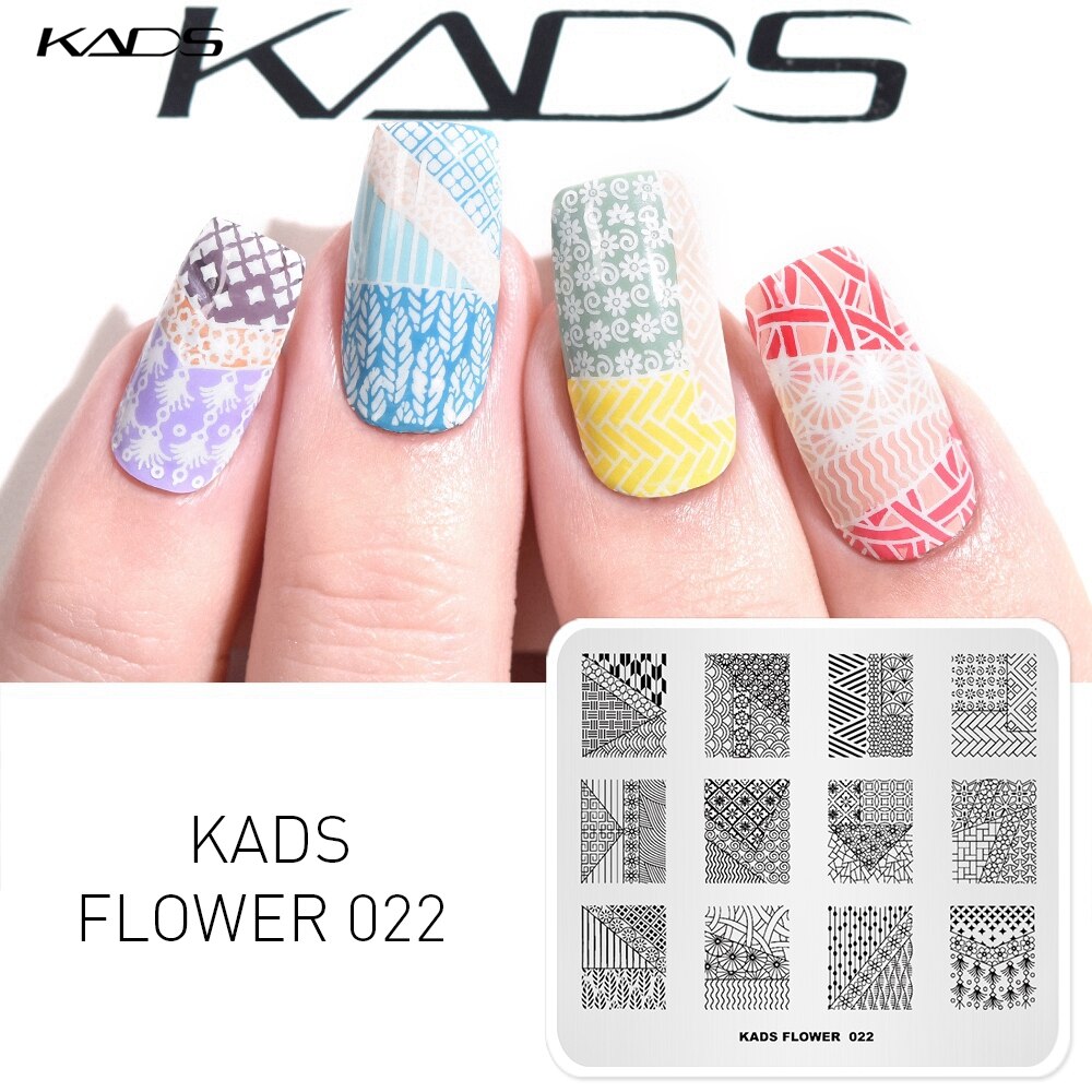 1pc negle stempel plade blonde blomster mønster nail art stempel skabelon gør det selv negle design manicure plader print stencil værktøjer: 17