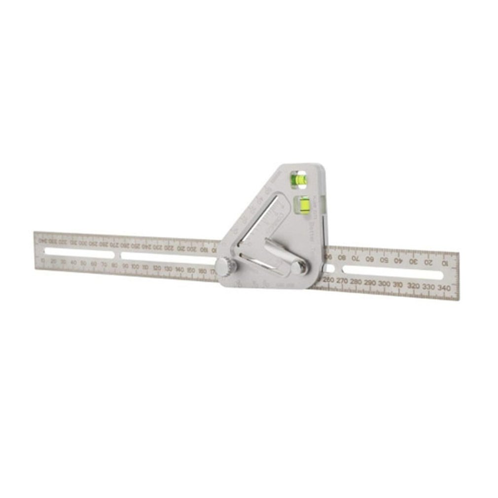 Règle Triangle règle d'angle outil de menuiserie outils de mesure multifonctionnel Triangle règle règle de travail du bois