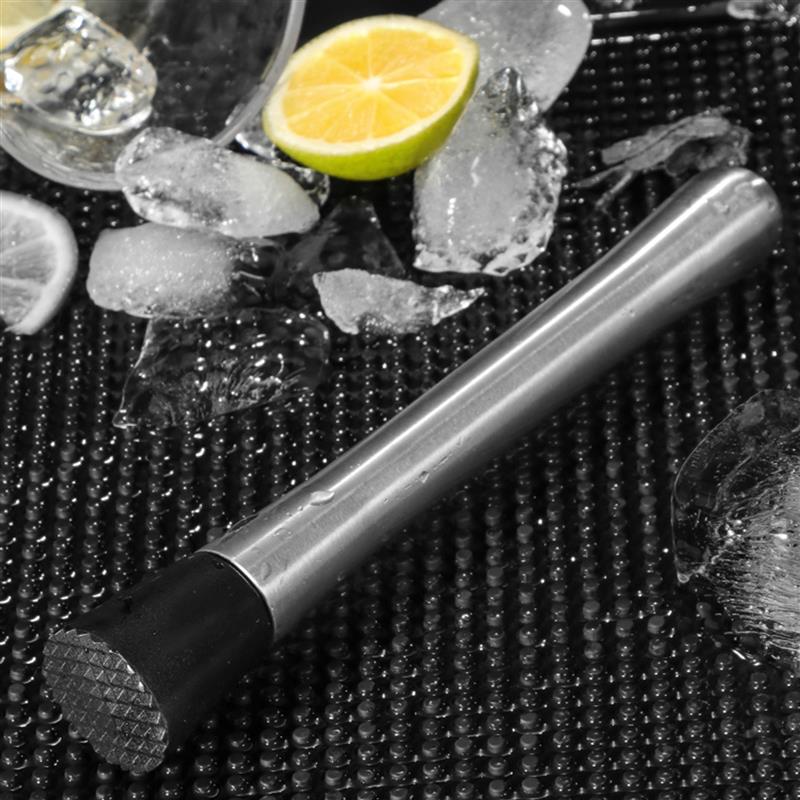 Stainless Steel Wine Cocktail Stick Ice Crusher Swizzle Stick Measuring Cup Bar Supplies Ice Crusher For Home