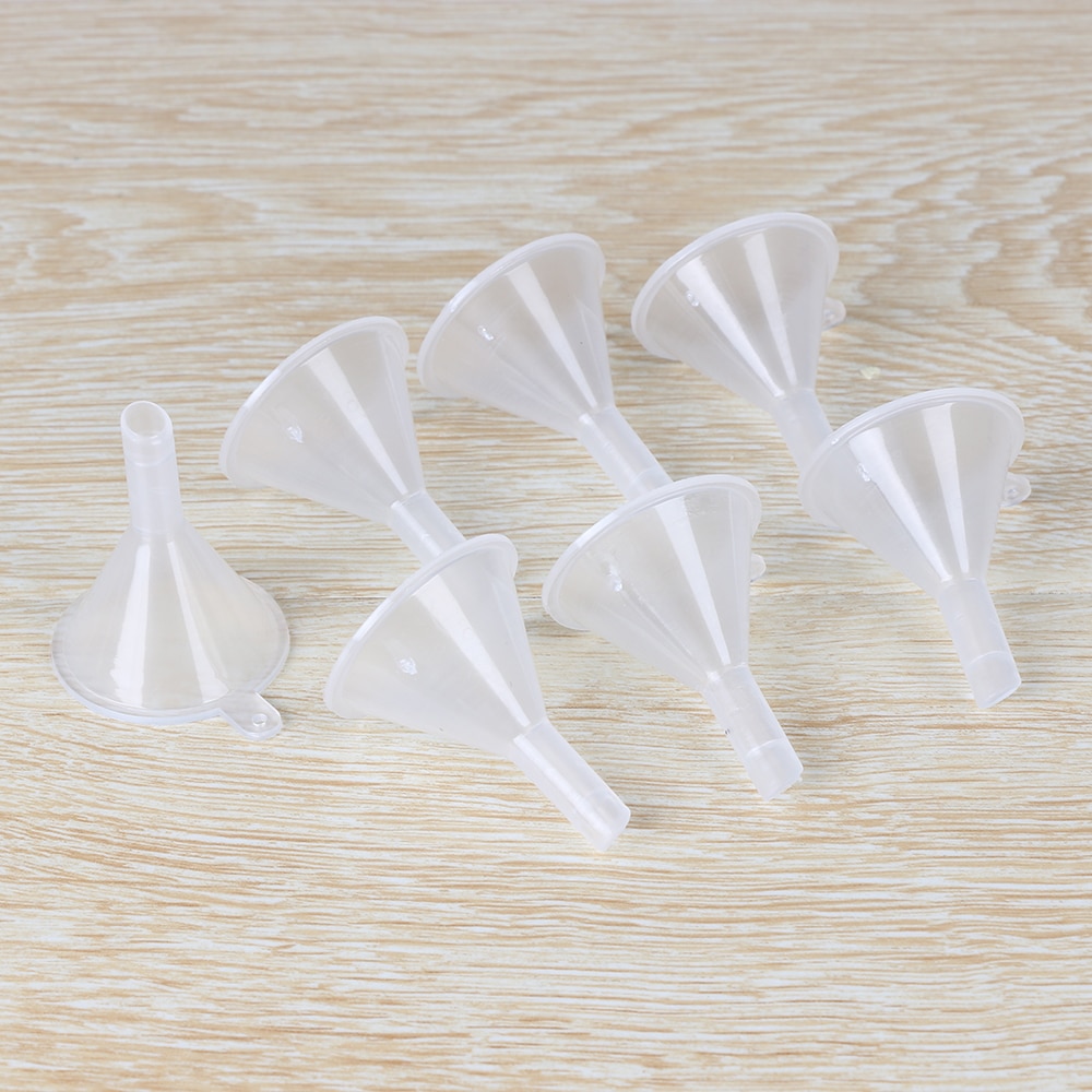 Mini gennemsigtig plasttragt tragtgadgets parfume emulsion emballage hjælpeværktøj køkken madlavning tilbehør