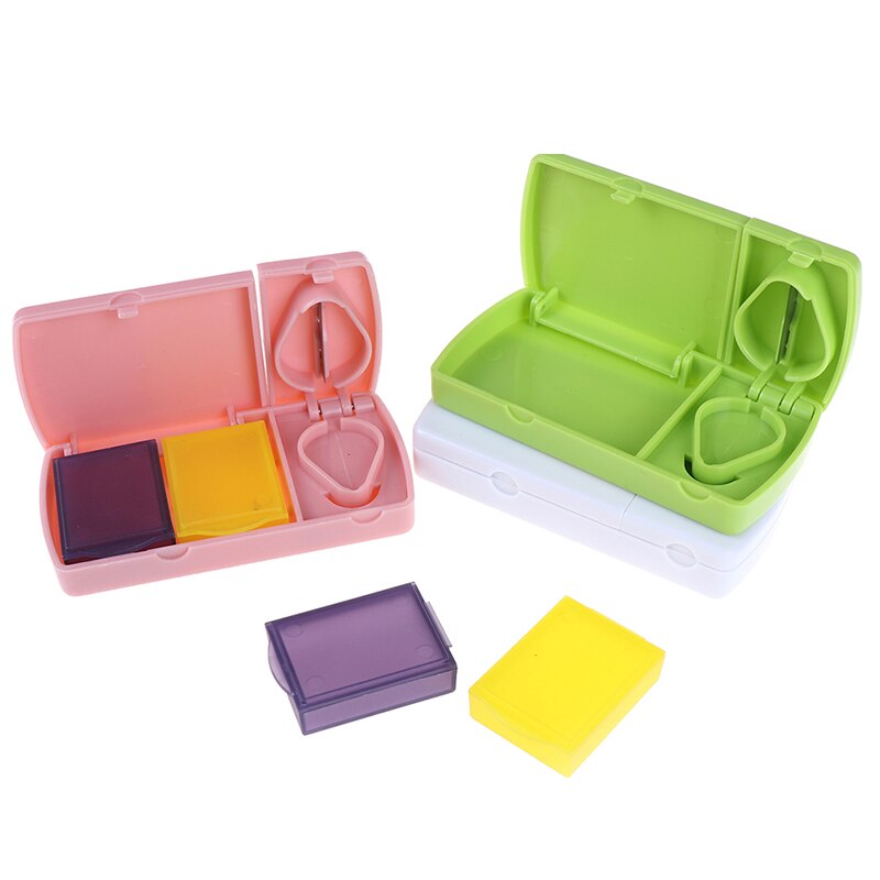 Boîte de coupe-pilule médecine broyeur broyeur séparateur tablette Cutter diviseur mallette de rangement porte-pilule coupe comprimés aléatoire 1 pièces