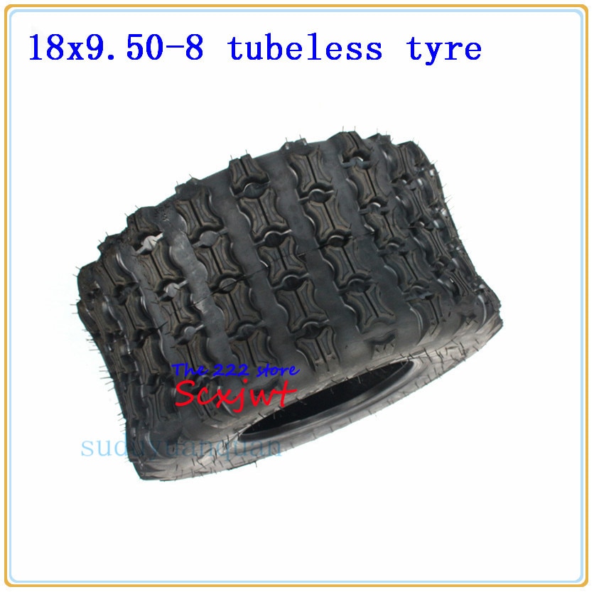 ATV 8-Inch Vacuum High Wear-Resistant Tires 18X9.50-8 Road Tires 18x9.5-8 240/55-8 Lawn Mower Garden Tractor Turf Tyres 4ply