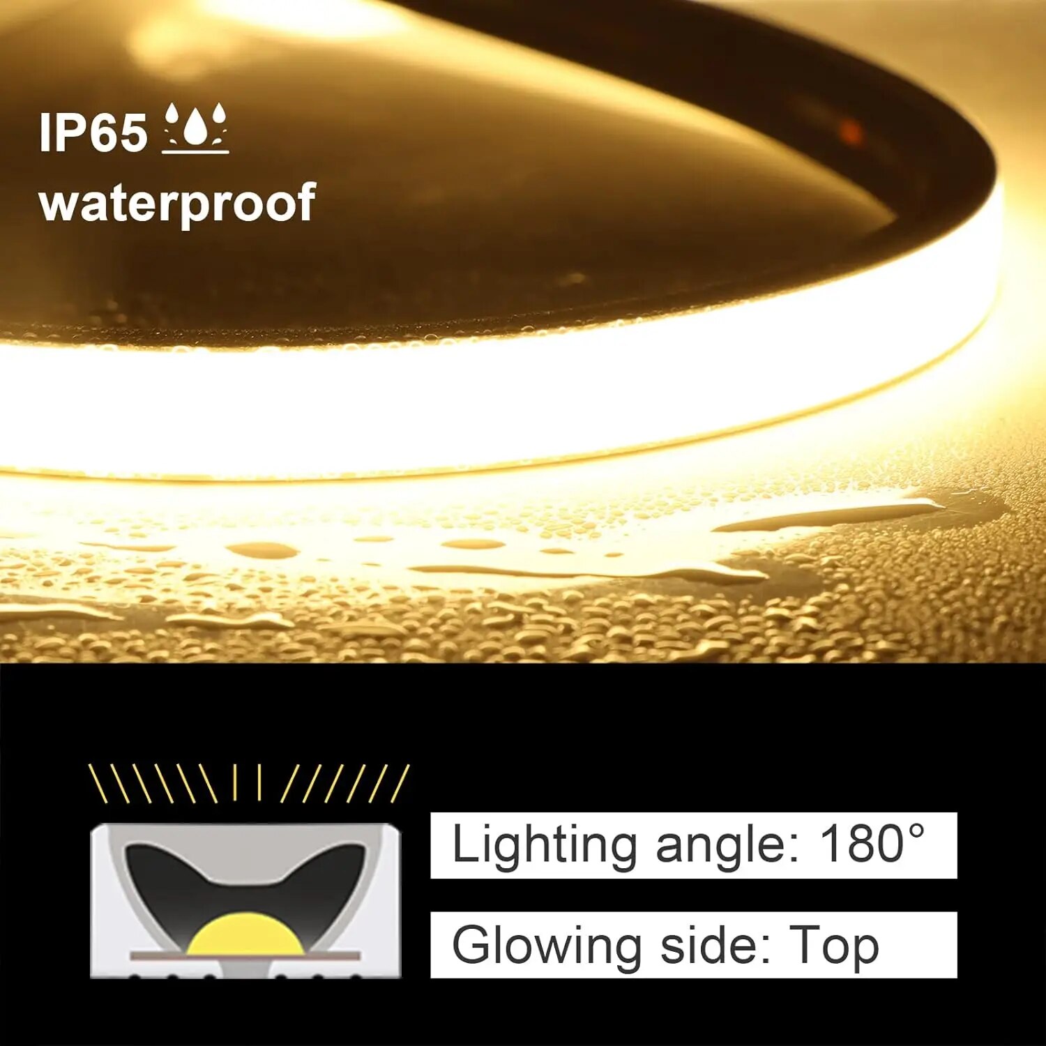 1 m/2 m/3 m LED-verlichting Strip Waterdicht 5 V USB COB LED-strip Flexibele dimbare LED-stripverlichting voor binnen- en buitenslaapkamer