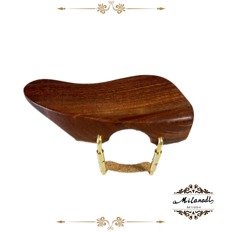 4/4 Violin Chinrest/Chin Rest With Clamp Screw Bracket Cork,Ebony Jujube Wood,Fiddle Parts Violin Accessories: DEEP BLUE