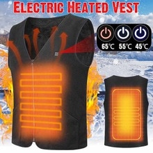 Mænd kvinder udendørs usb infrarød opvarmning vest jakke vinter fleksibel elektrisk termisk tøj vest til sport vandreture fiskeri