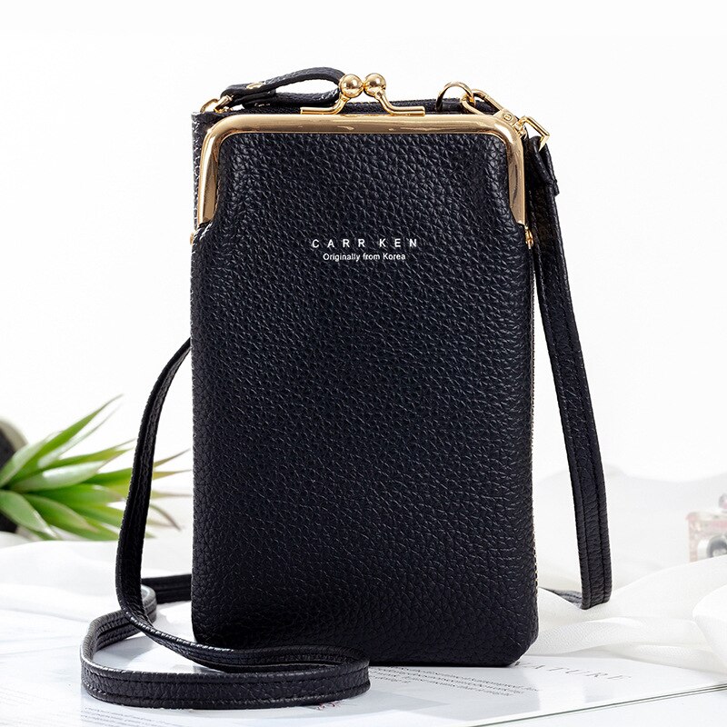 Phone Bag Pu Lederen Grote Capaciteit Reizen Draagbare Schoudertas Dames Crossbody Tas Mode Messenger Bag